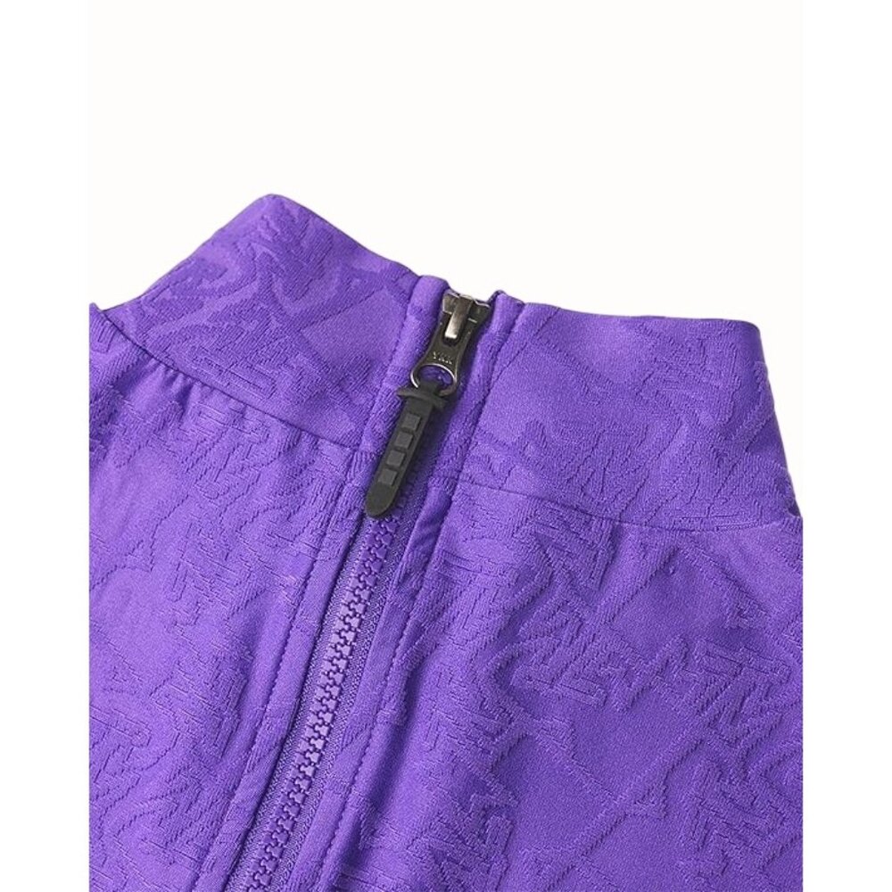 Capelli MTV Bodysuit Long Sleeve Shapewear Leotard Violet Women's XS NEW - Picture 3 of 7